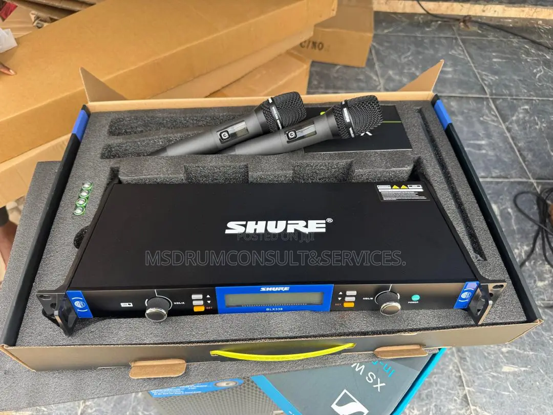 Shure 2 in 1 Wireless Mics