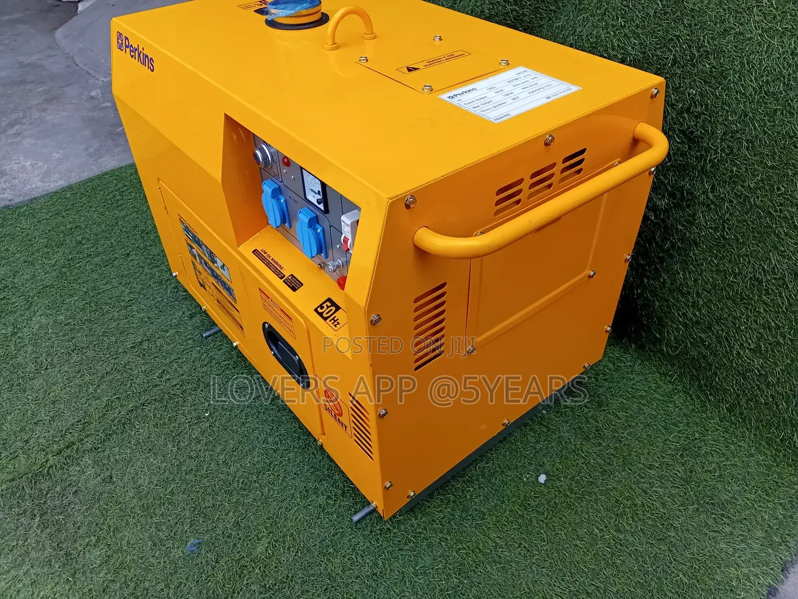 Effective 10kva Diesel Engine Geneset Yellow Perkins Geneset