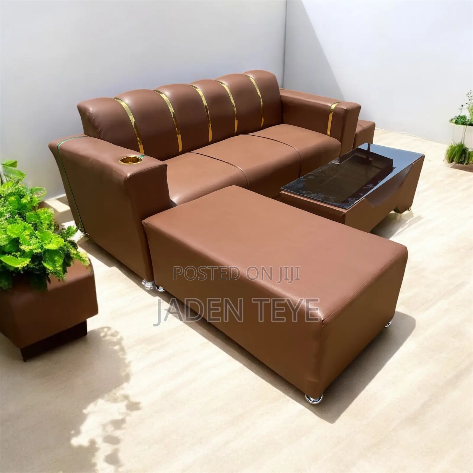 Brown Quality Leather 3 in Set