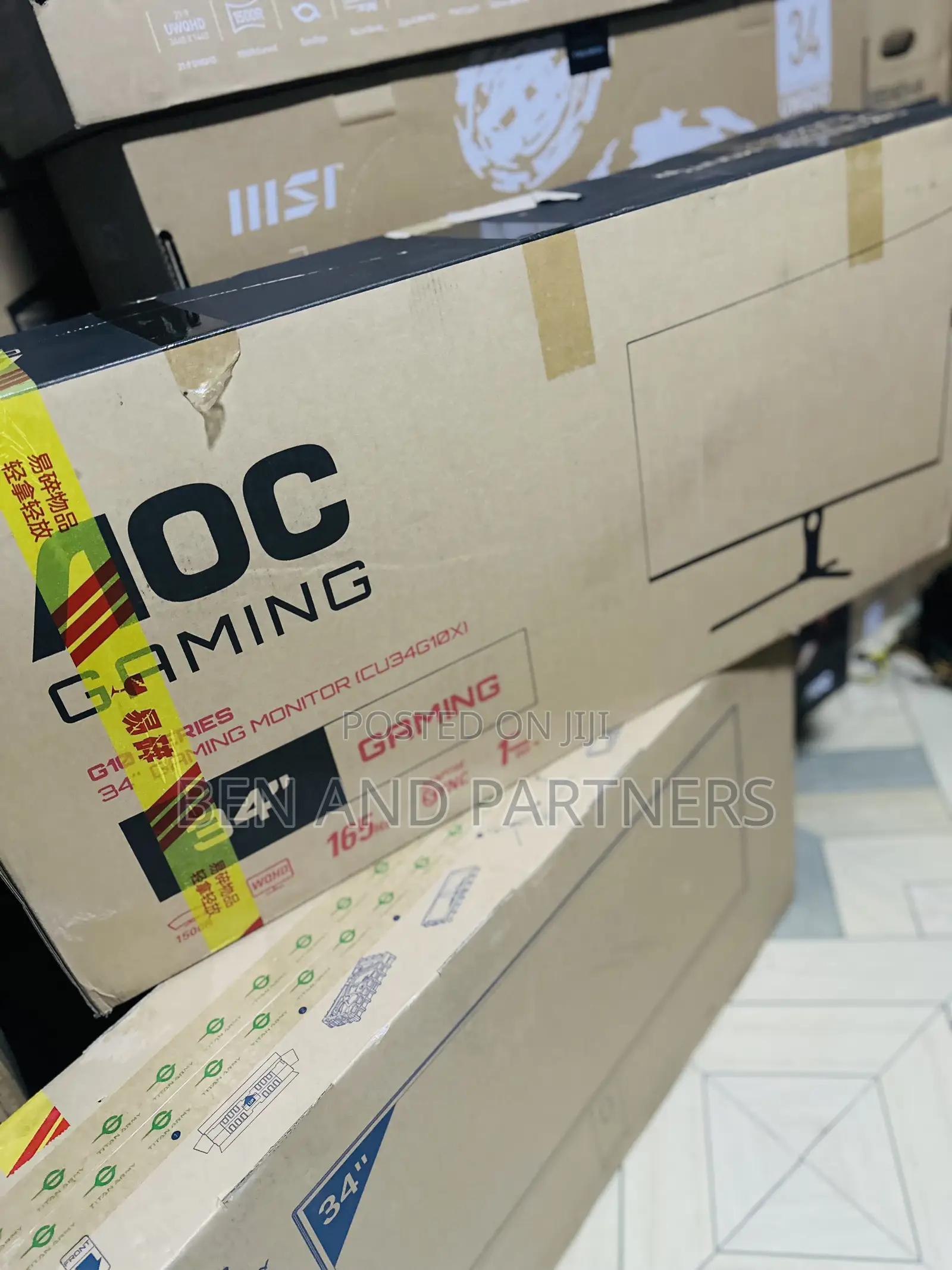 Aoc 34”, Wqhd, 165hz, 1ms, Hdr, Gaming Monitor