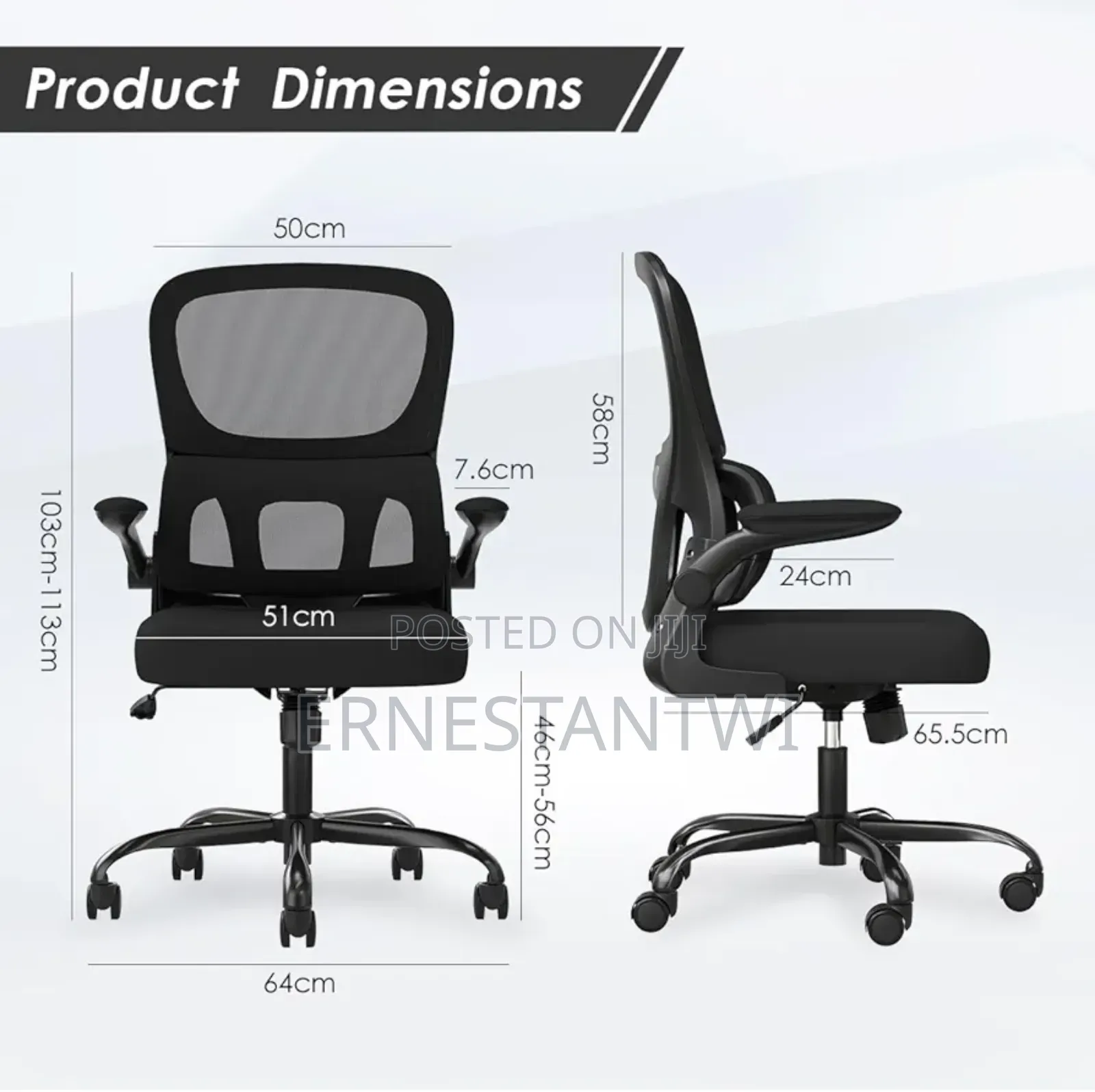 High Back Ergonomic Chair From Farini, Uk