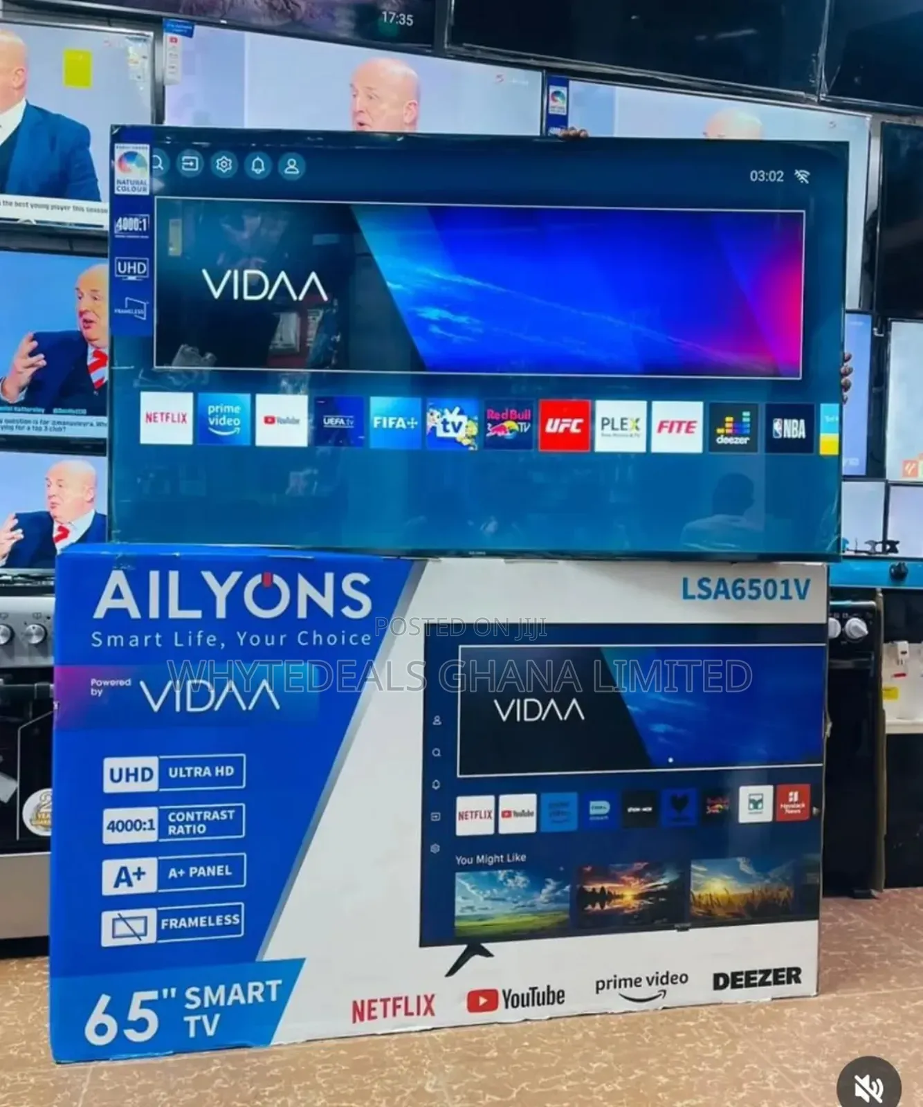 Ailyons 65" Ultra Hd Smart Led Tv| Voice-Control| Bluetooth