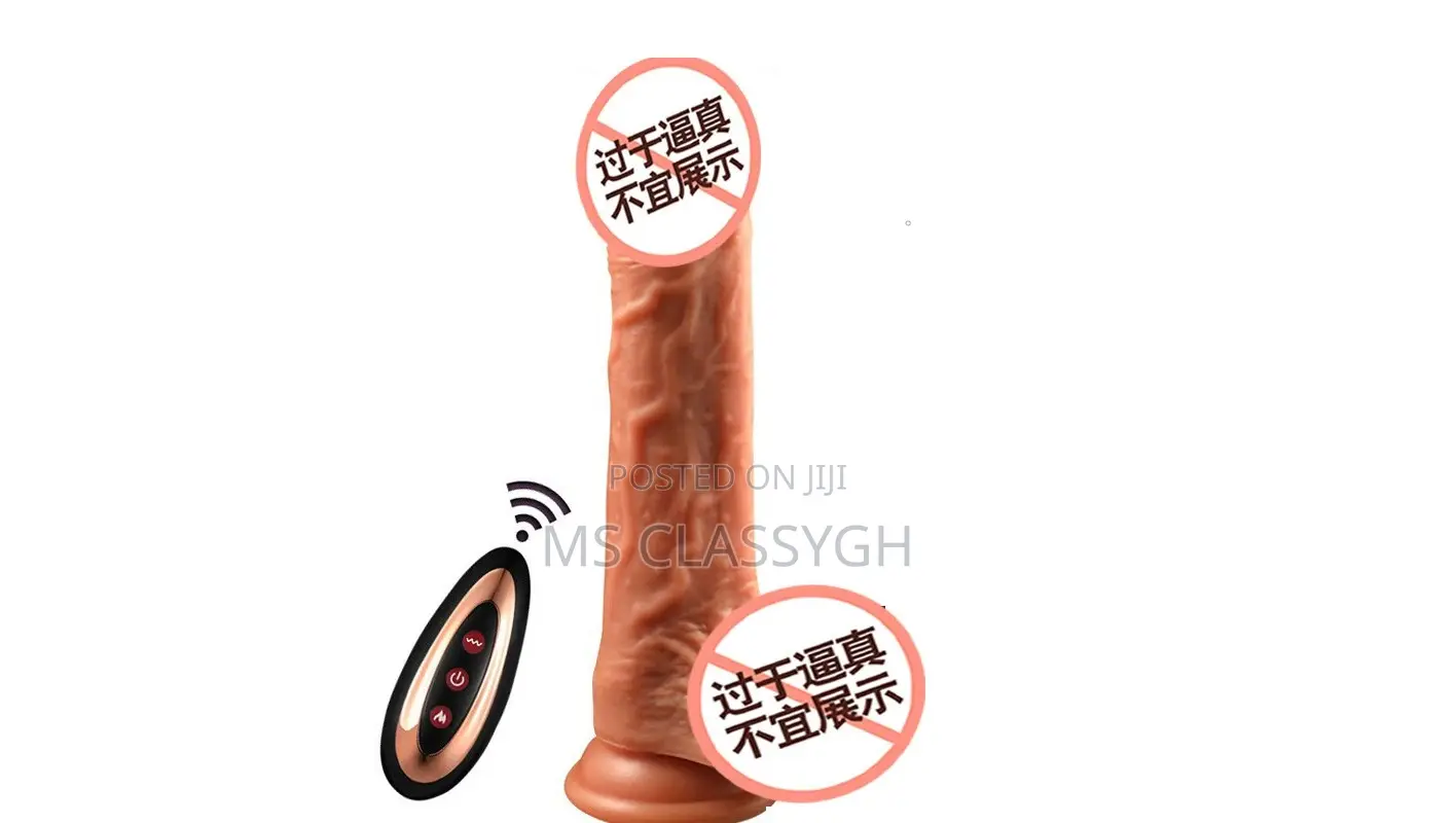 Real Dildo Sex Toy Suction Cup Heating Penis Remote Vibrator