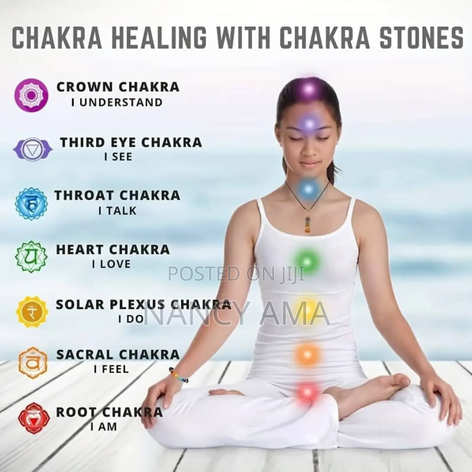 Chakra Natural Healing Bracelet and Necklace