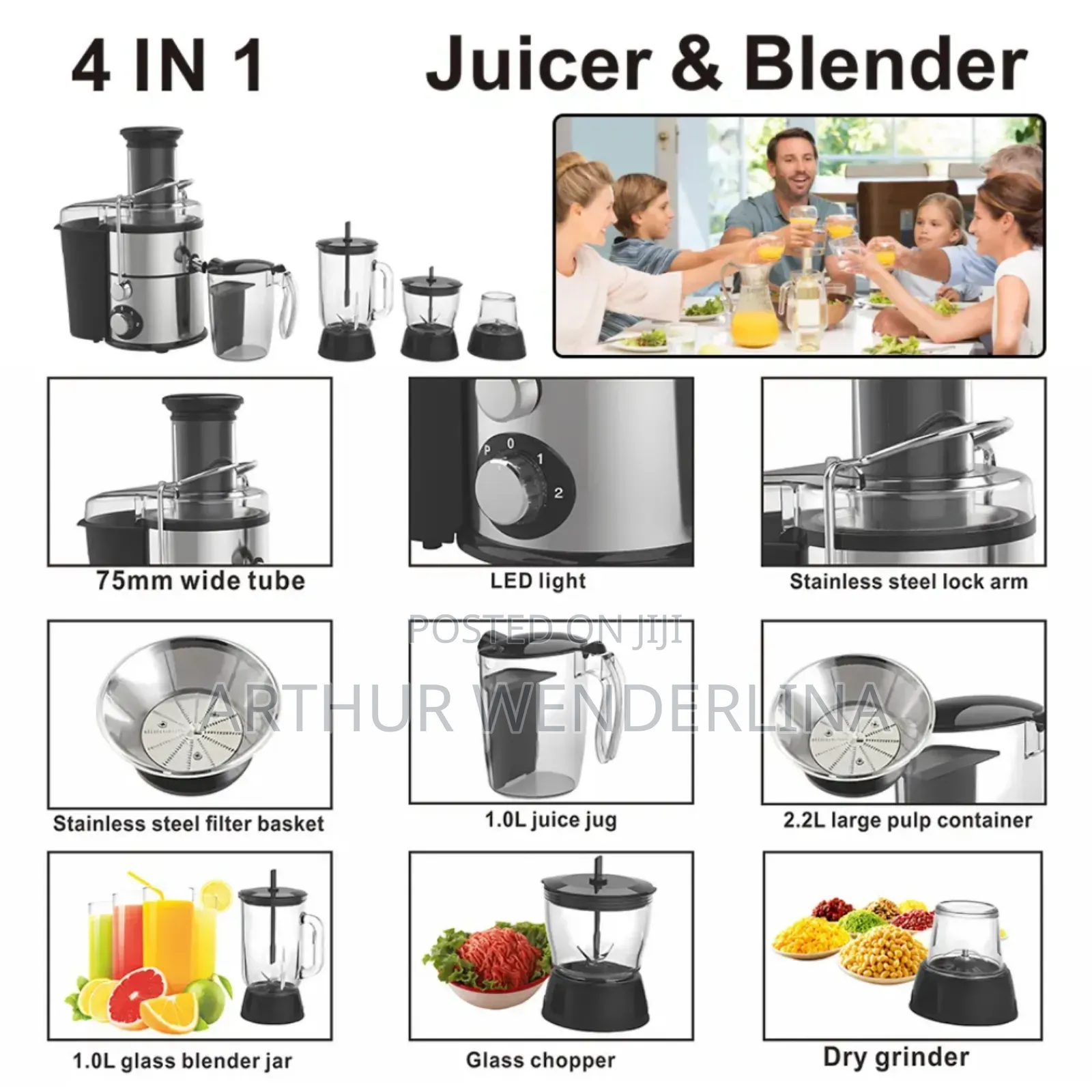 Avinas 4 in 1 Juicer and Blender