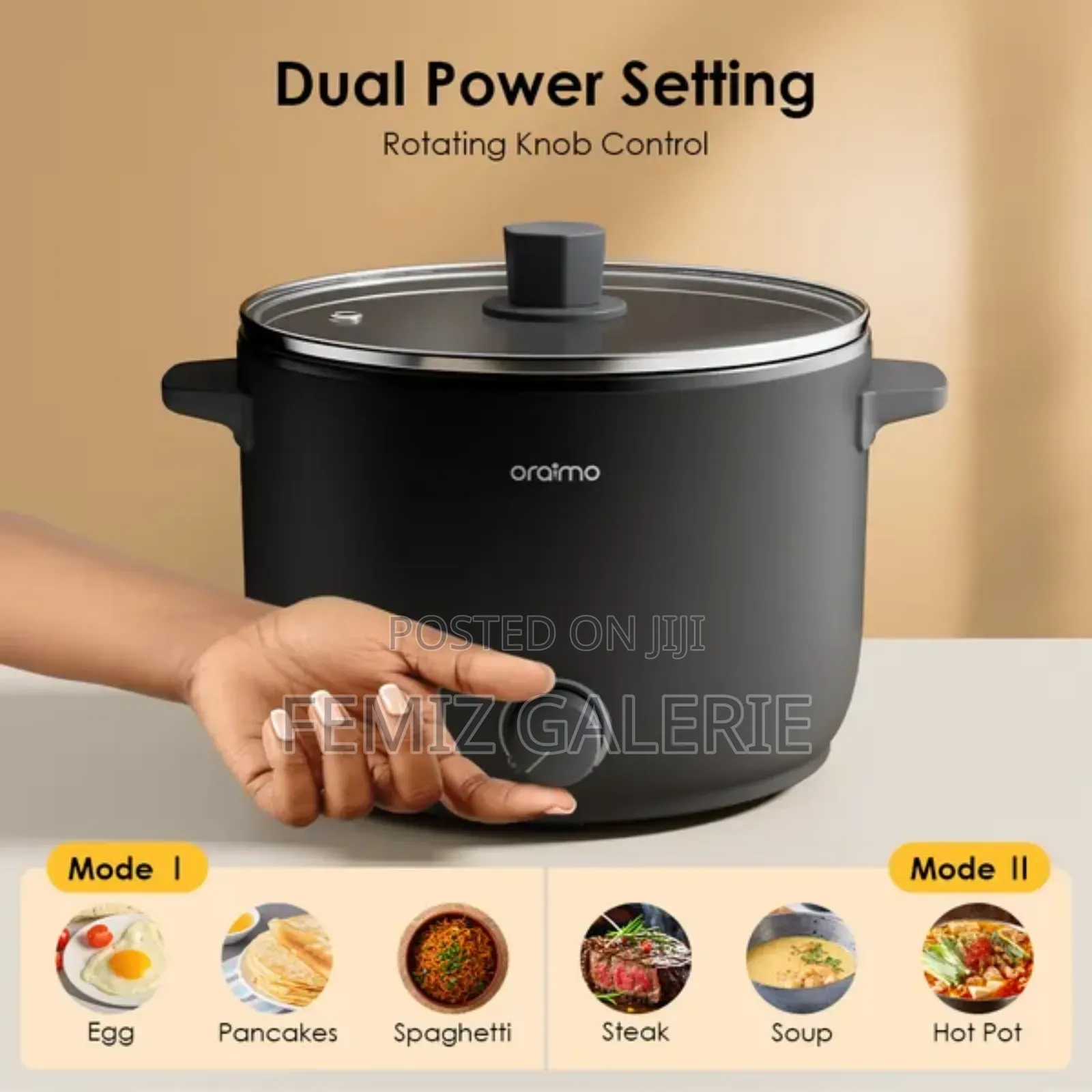 Oraimo Smart Cooker 1000w 3l Electric Cooker