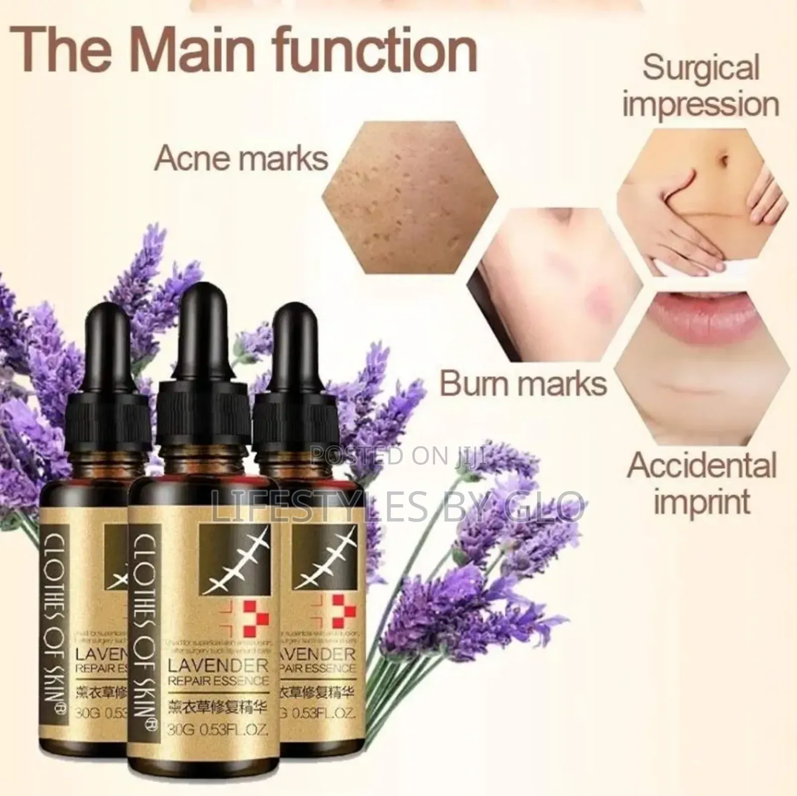 Lavender Repair Essence | Stretch Mark and Scar Removal Oil