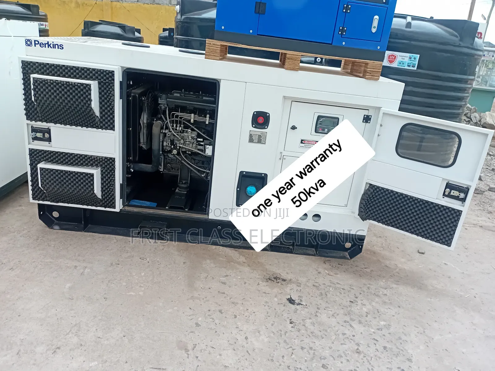Eelectricity and 50kva Diesel Generator