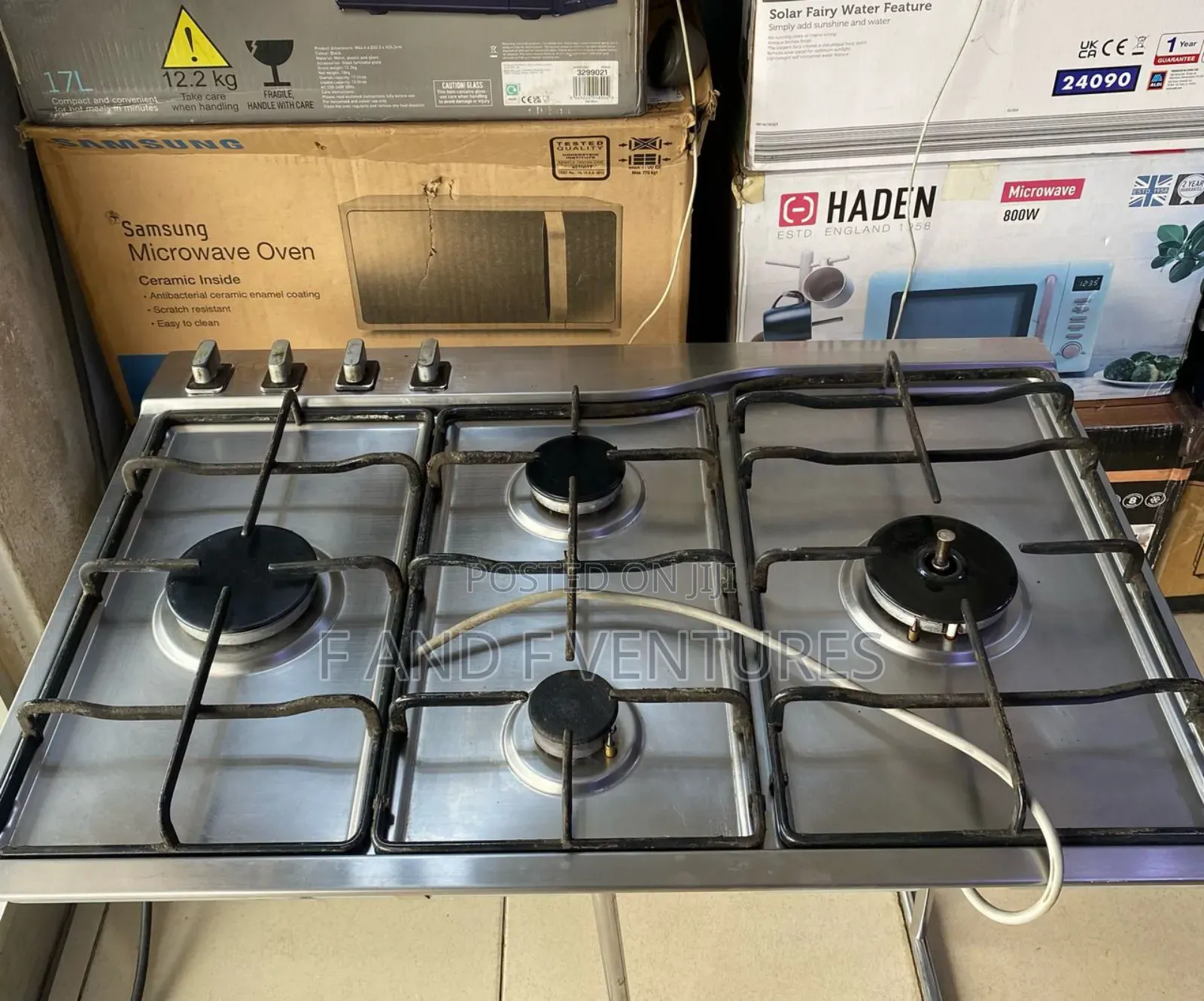 4 Burner Auto Ignition Stainless Steel