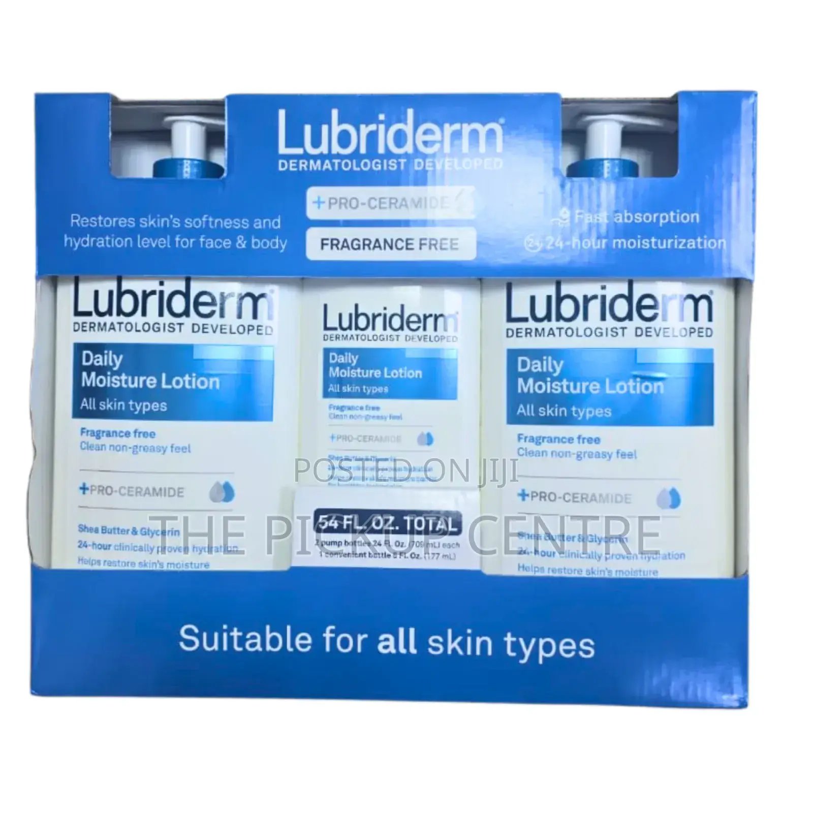 Lubriderm Daily Moisture Lotion, Pump Bottle 709ml ,177ml
