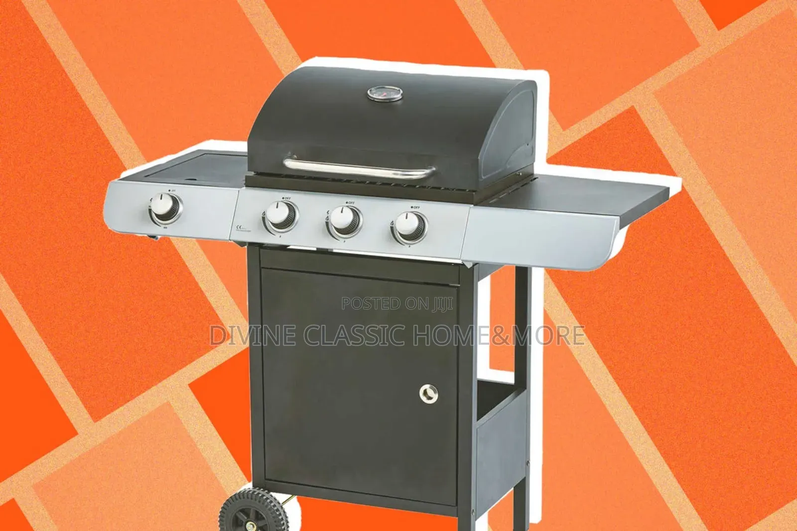Gardenline 3burner + Side Burner Gas Bbq Grill