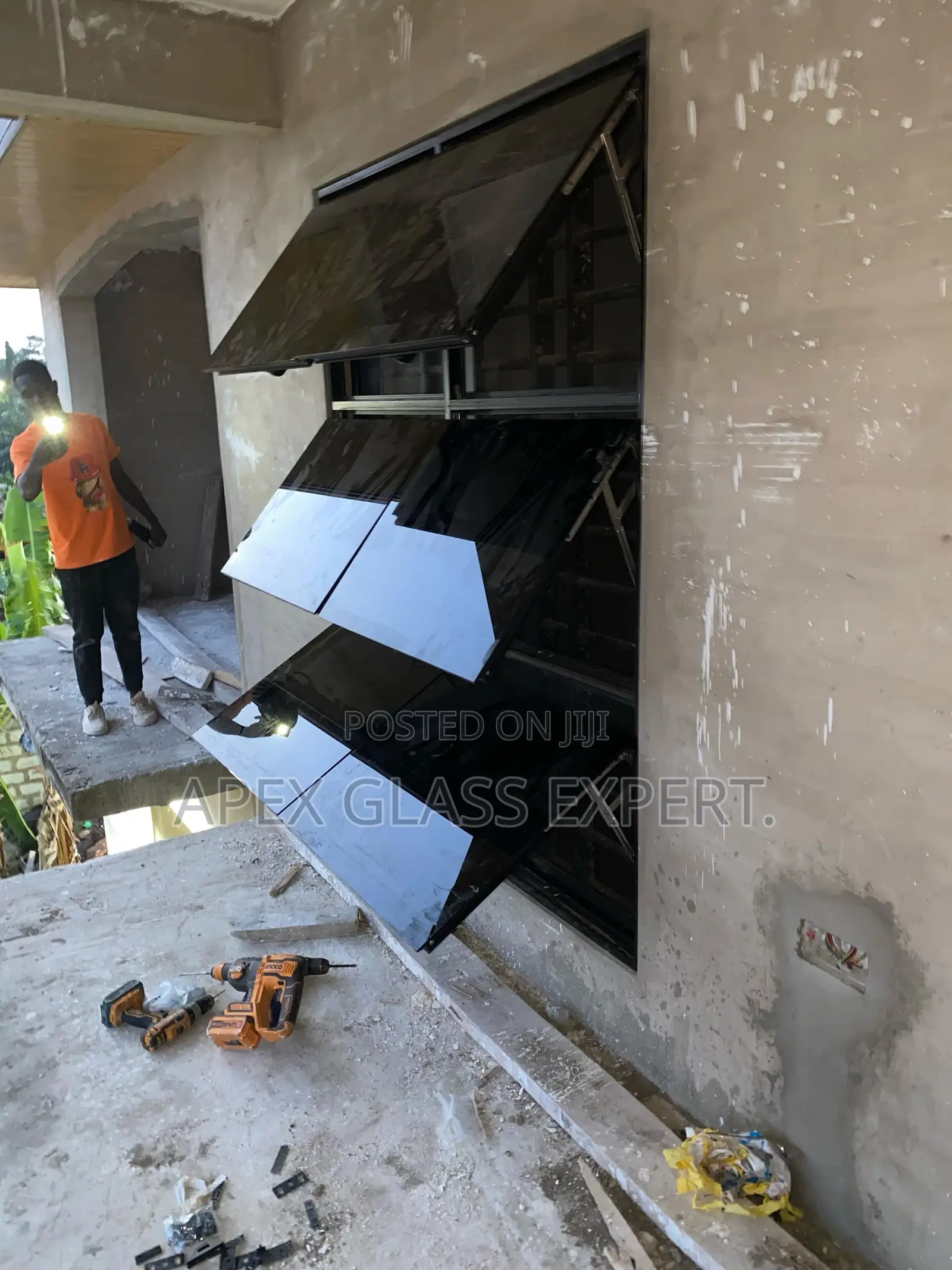 Mini Curtainwall Fabricated Install by Apexglassexpertteam