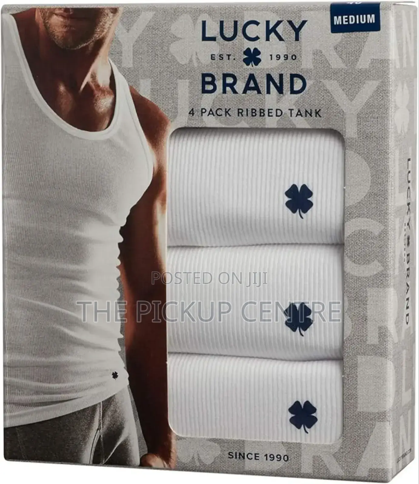 Lucky Brand 4 Pack Ribbed Tanks