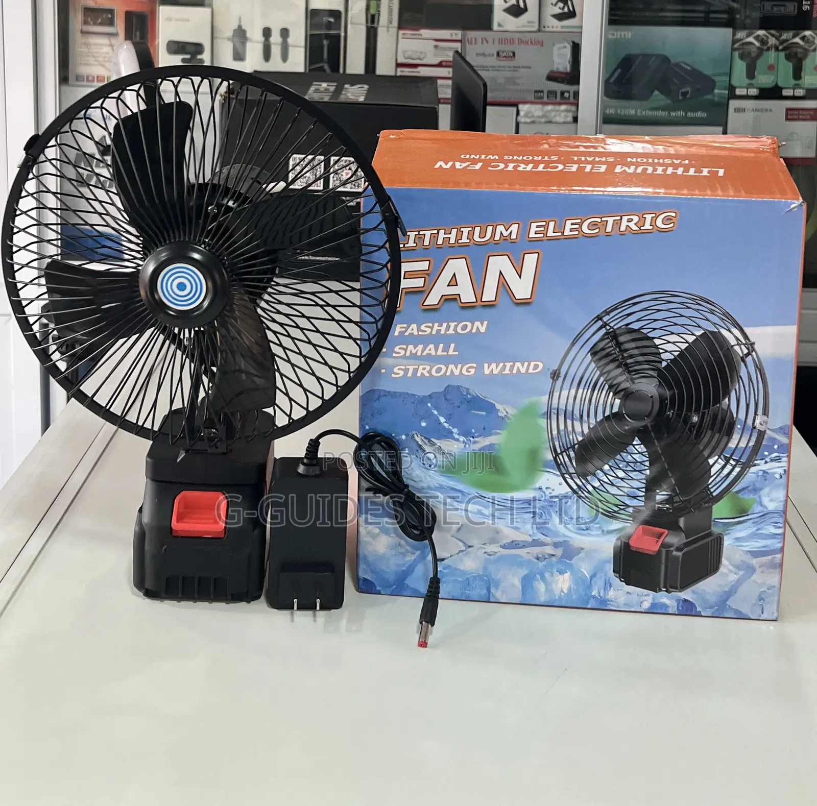 88v Wireless Rechargeable Fan, Outdoor Lithium Electric Fan