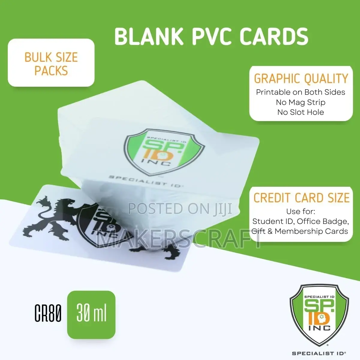 Blank PVC Cards (Inkjet)