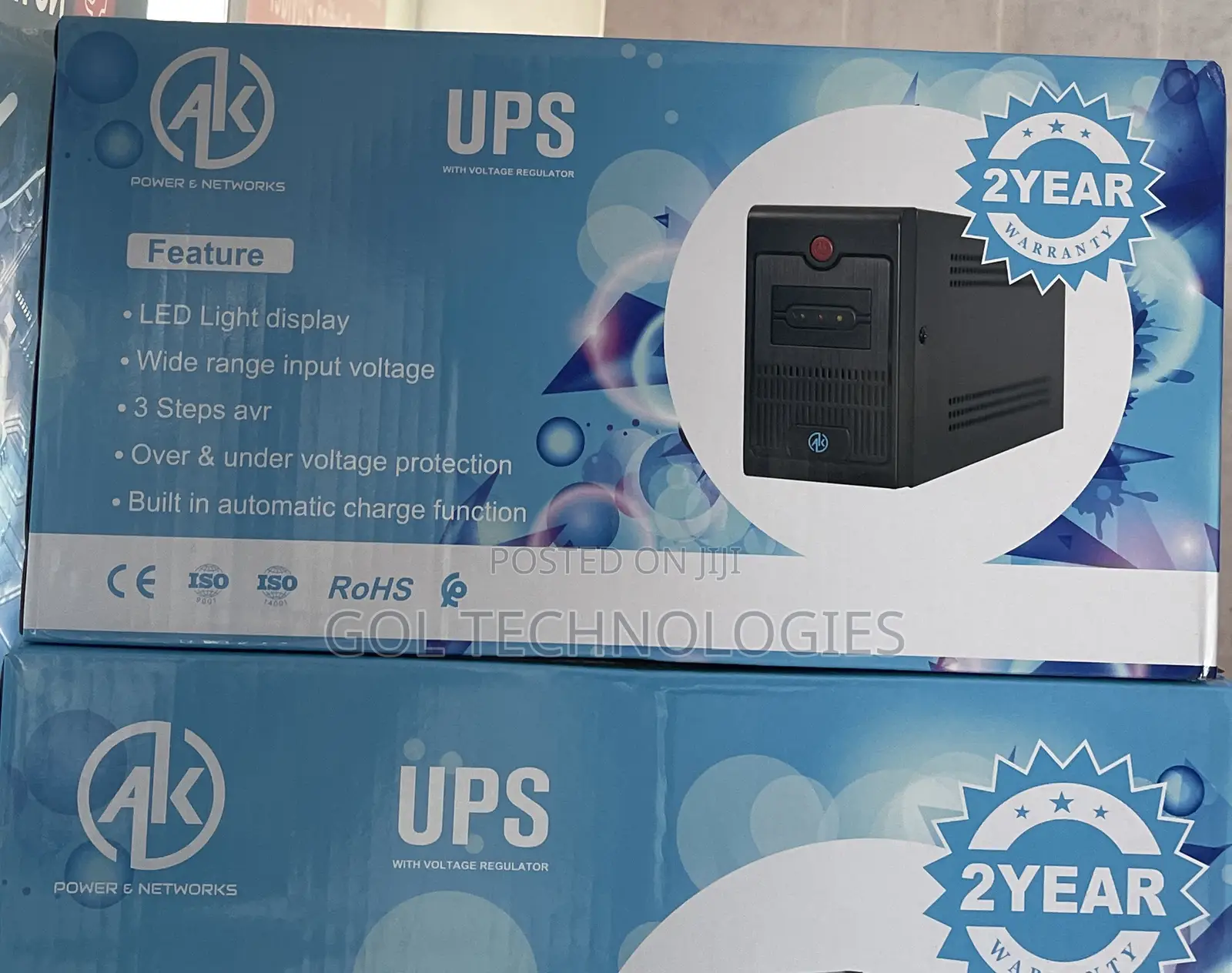 Ups 850va With Voltage Regulator 850va/360w Led