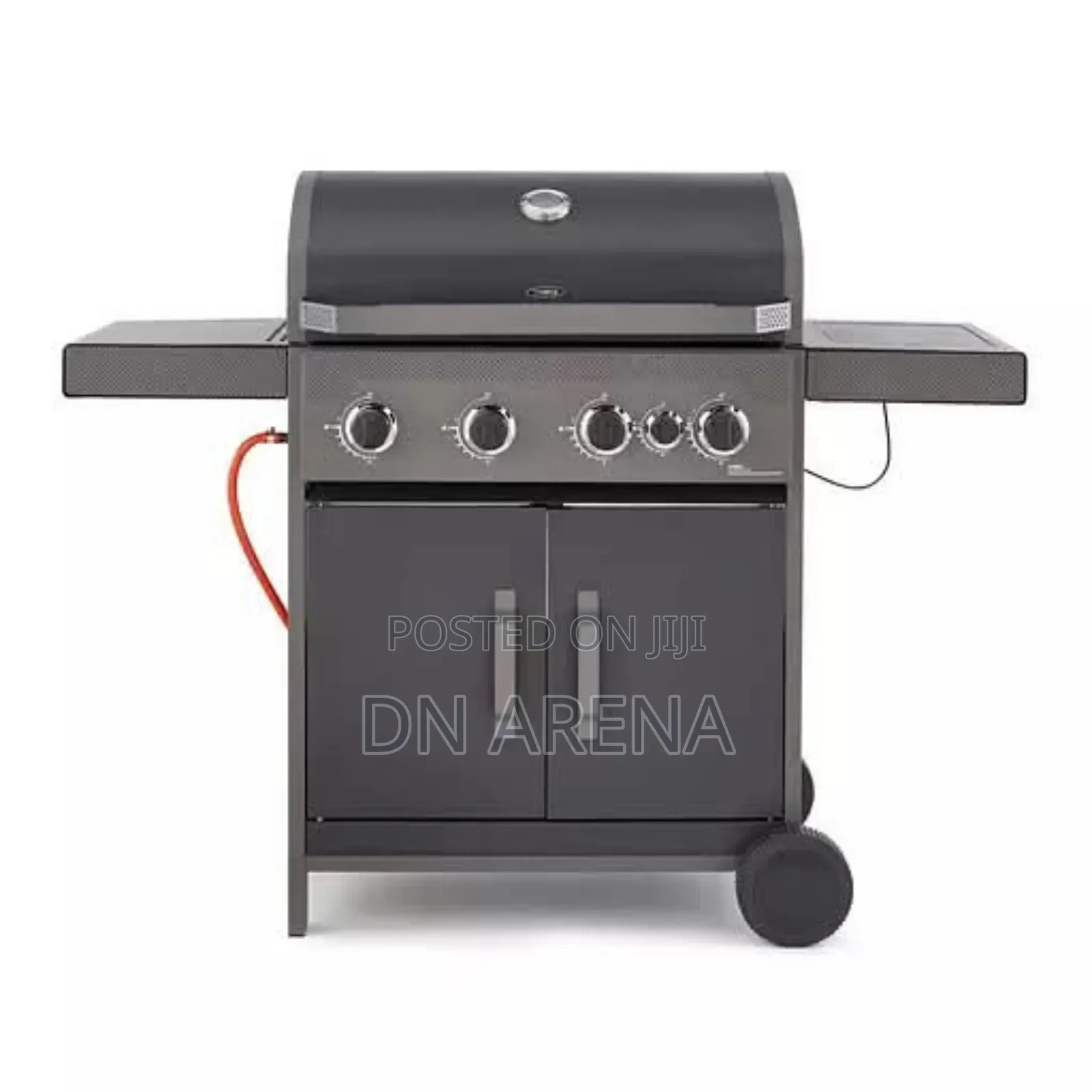 El-Fuego 4 Burner Gas Grill With Side Cooker