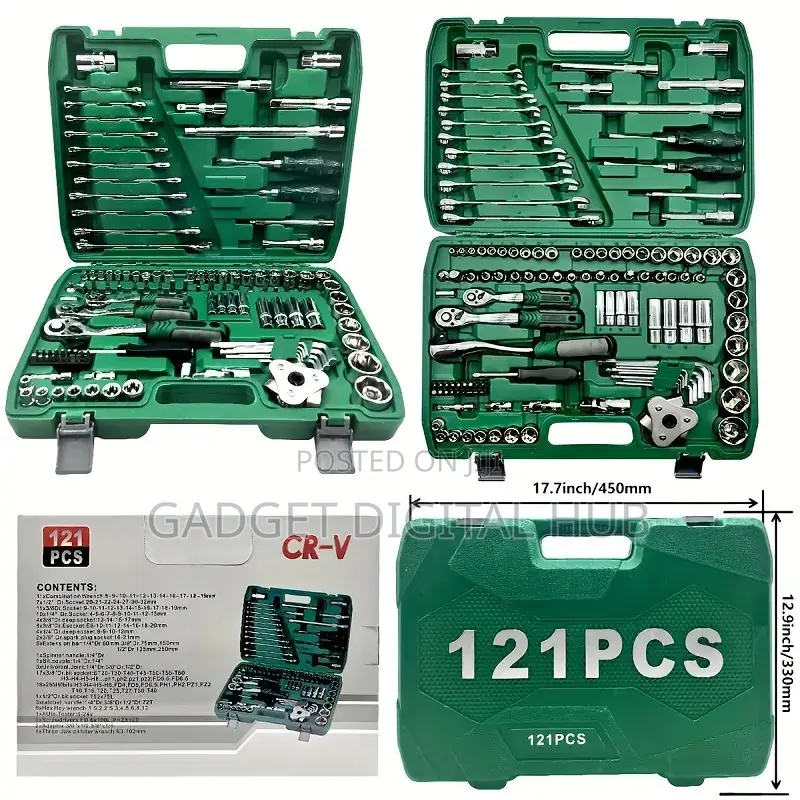 121 PCS Repair Ratchet Wrench Socket Tool Set