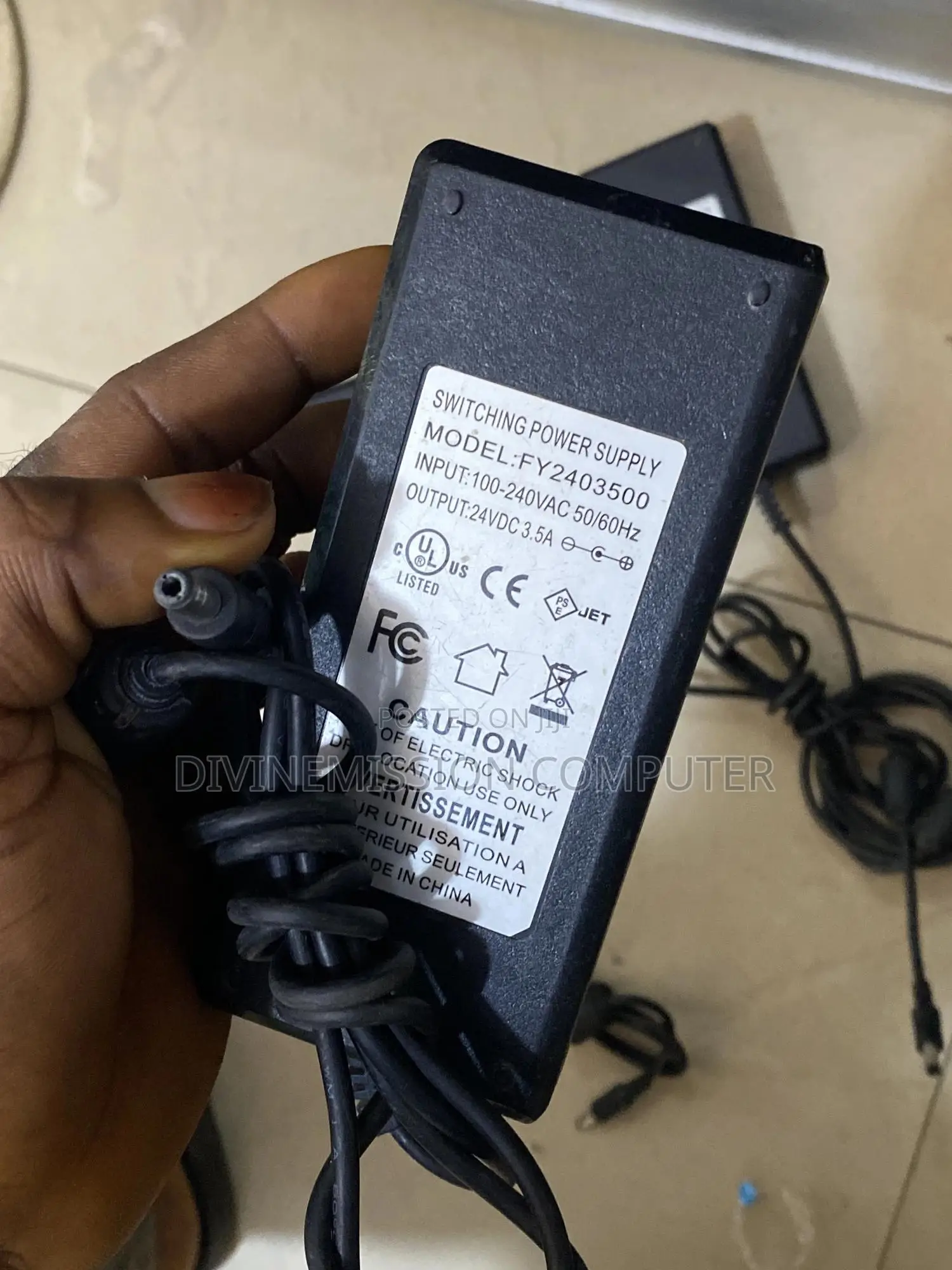 24vdc 3.5a Adapter/ Charger for Printer,Counter,Etc