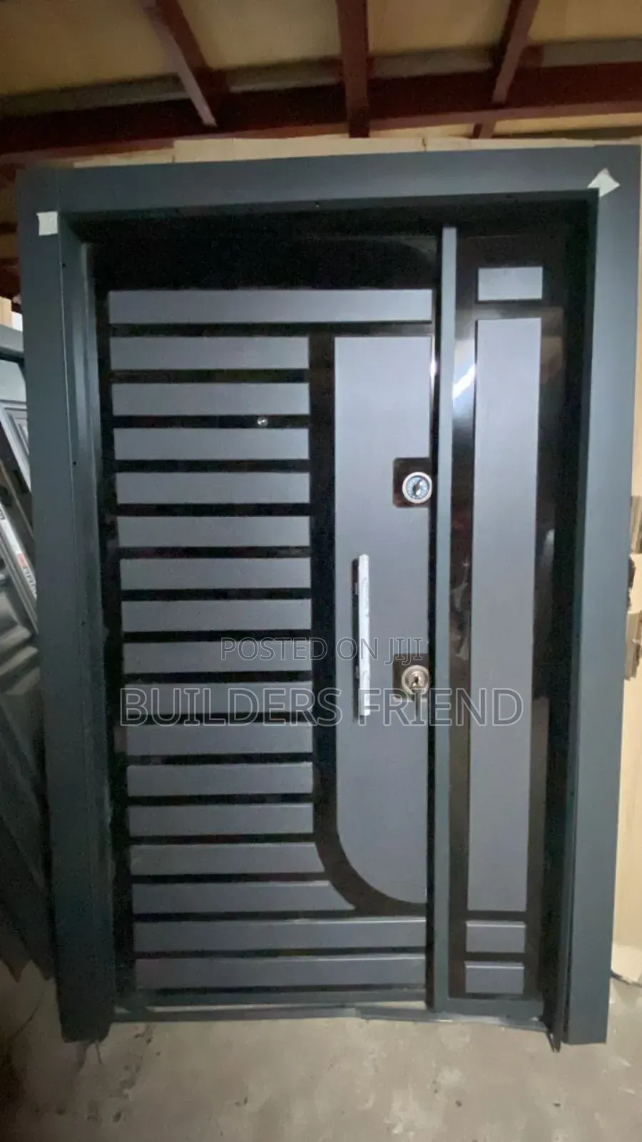 Gray One and Half Turkish Executive Entrance Door
