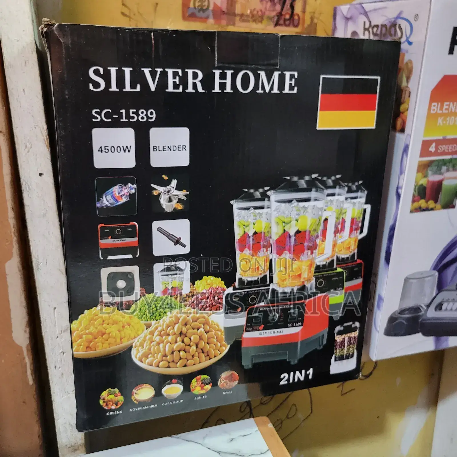 Silver Home Professional Commercial Blender