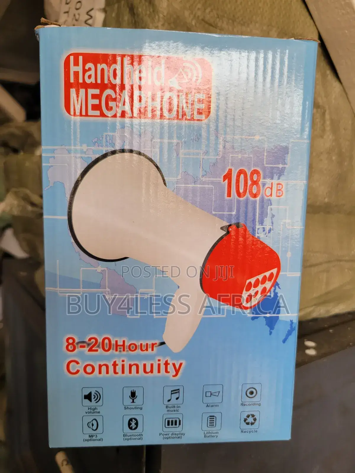 Powerful Megaphone/Portable Megaphone 108db - 8-20 Hours