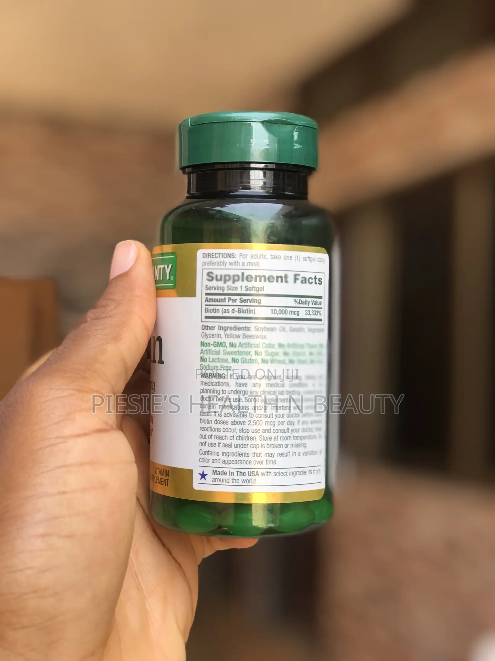 Nature’S Bounty Biotin 10,000 MCG 120 Softgels