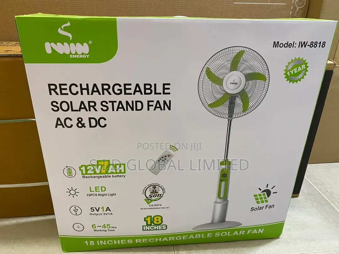 Stand Out From the Heat Rechargeable Stand Fan Easter Offer