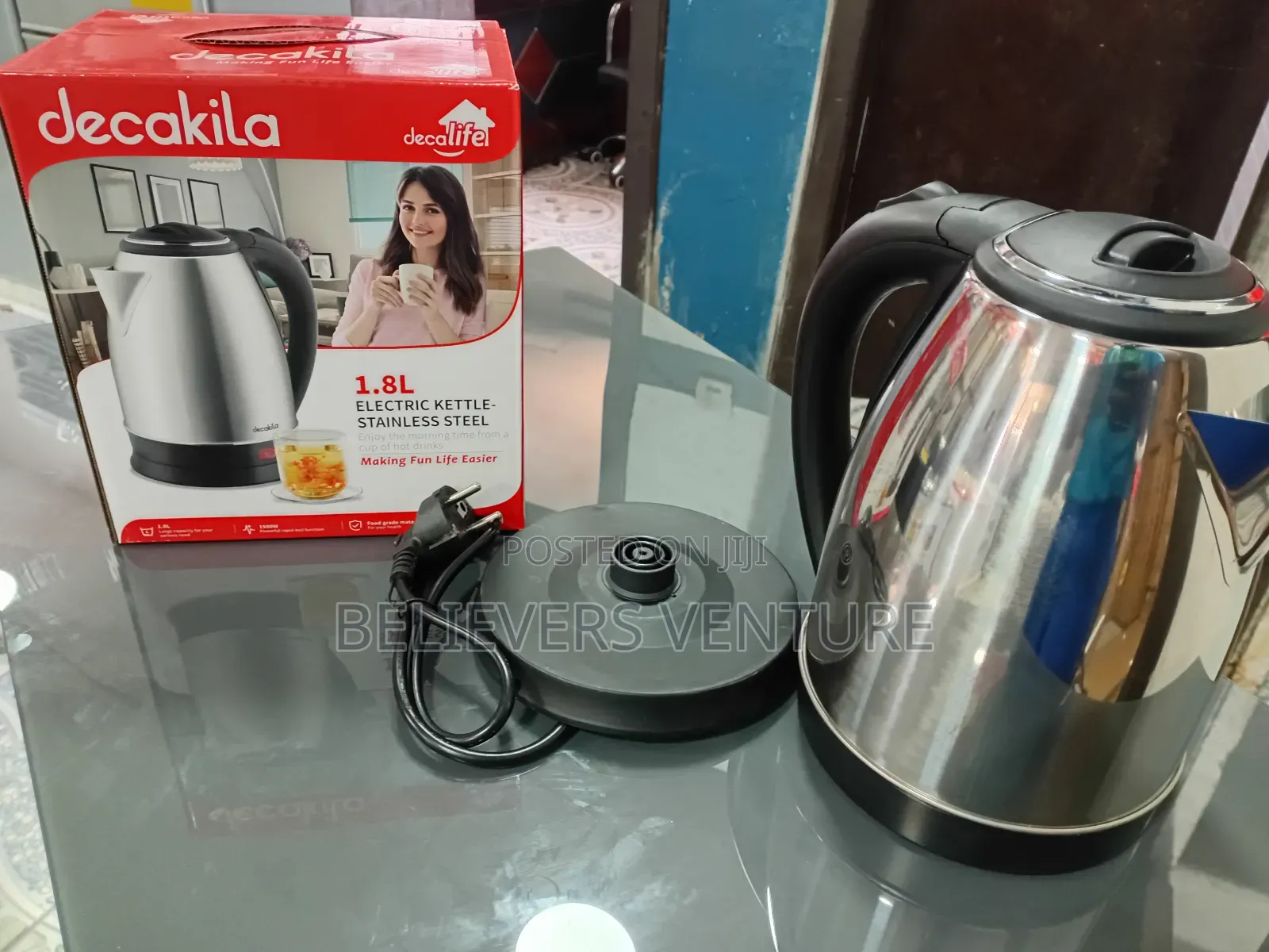 Decakila Stainless Steel Kettle Decakila 1.8l