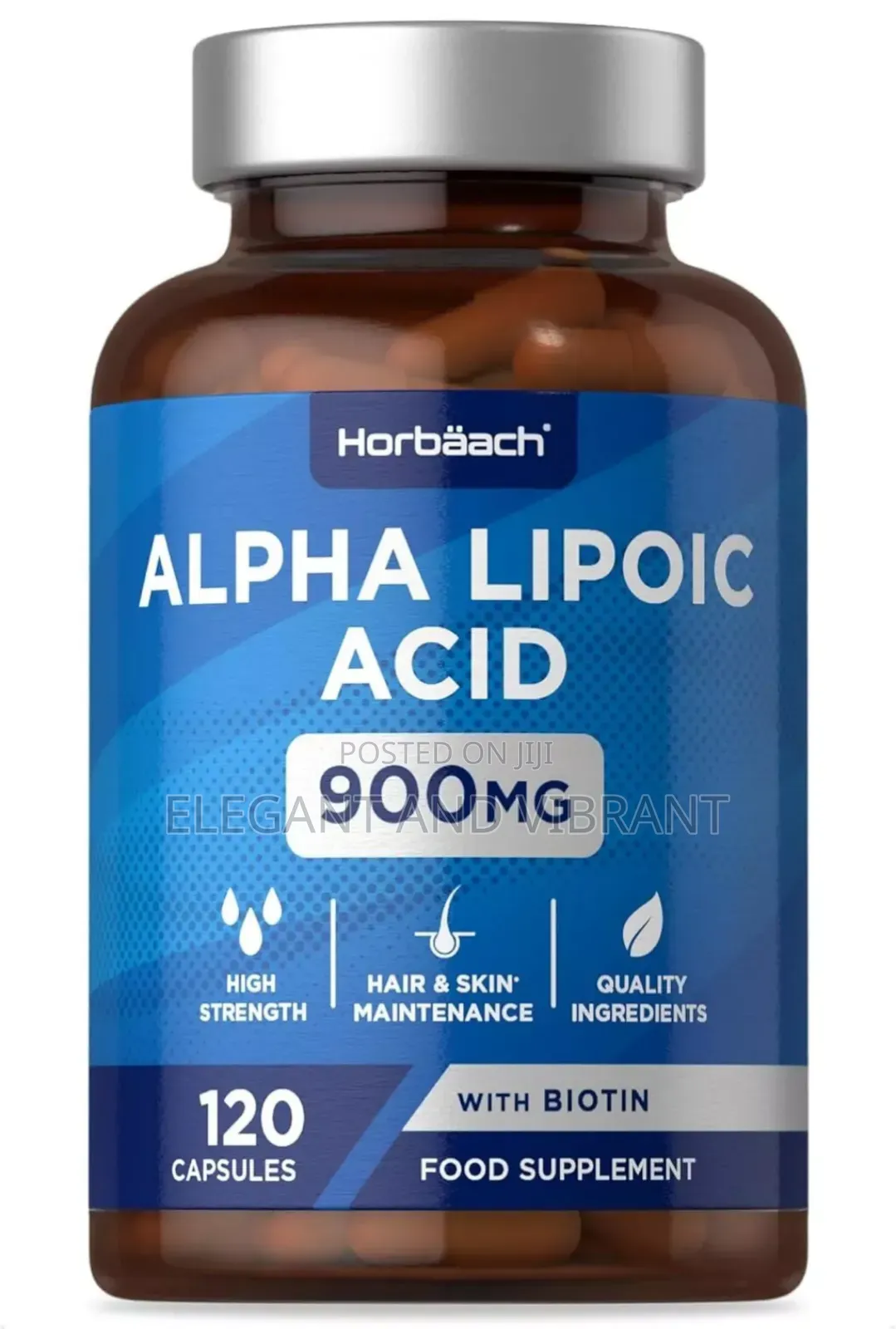 Alpha Lipoic Acid 900mg | 120 Capsules | High Strength Ala
