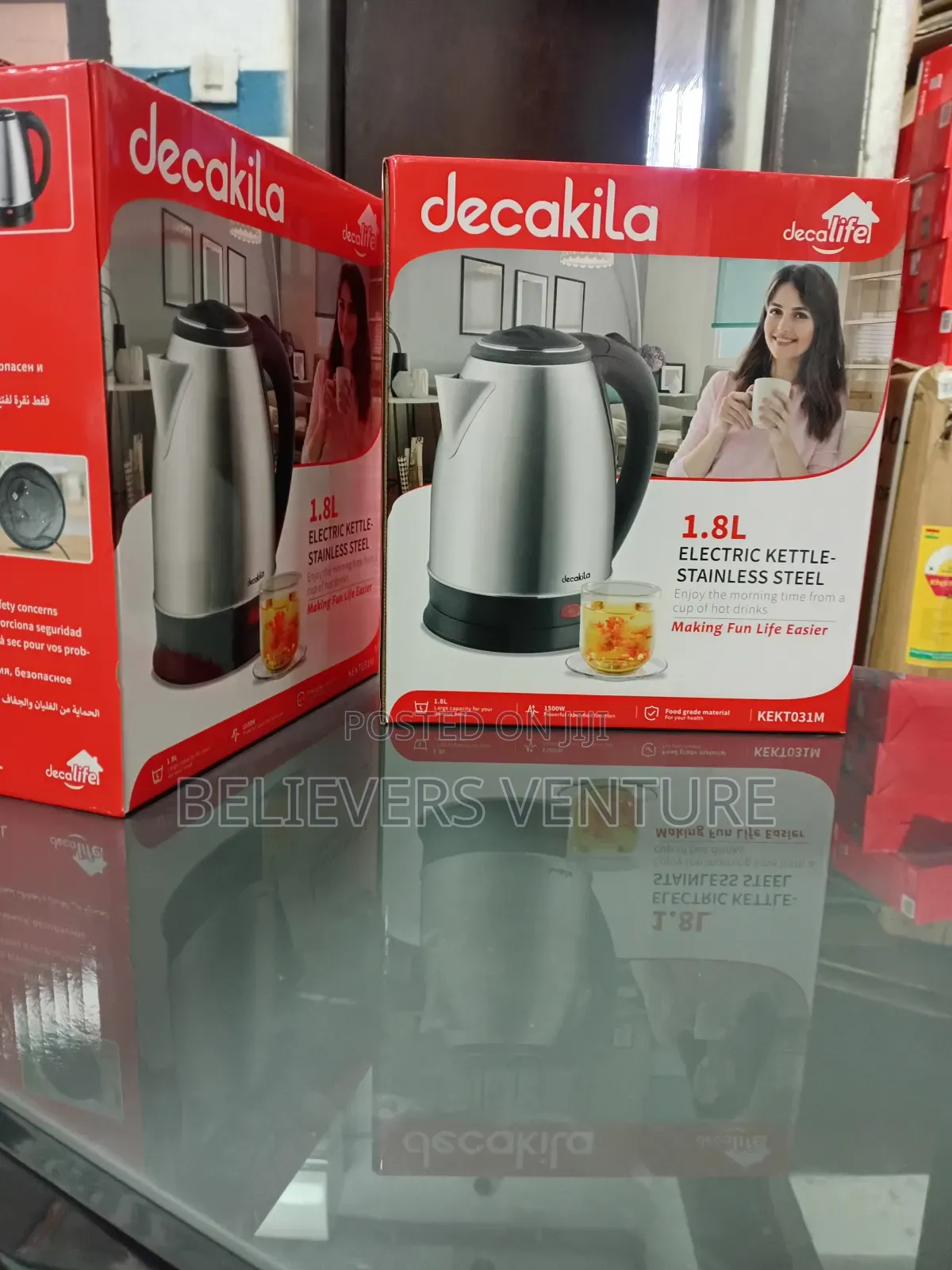 Spacious Hold Electric Kettle 1.8l Decakila Kettle