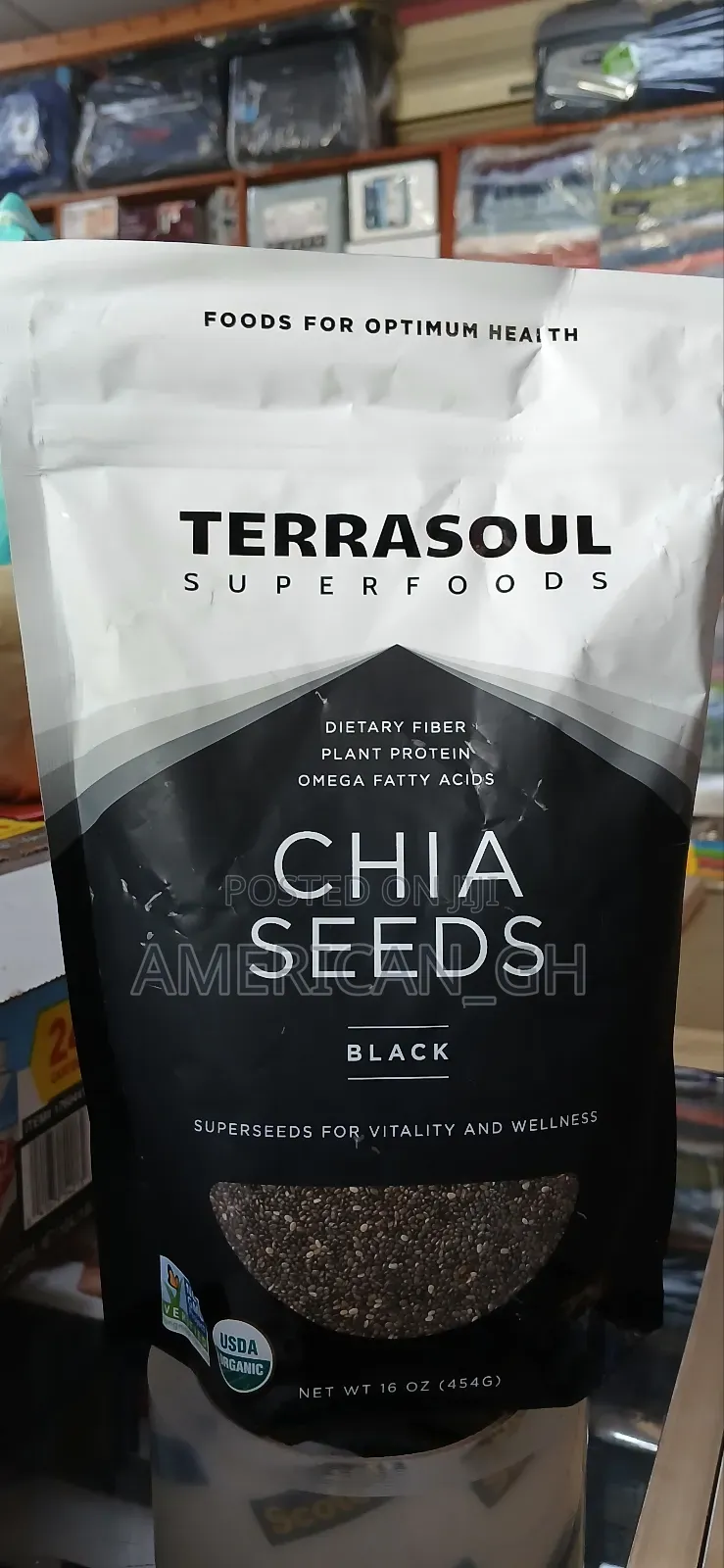 Black Chia Seeds, Vitality and Wellness, 454g