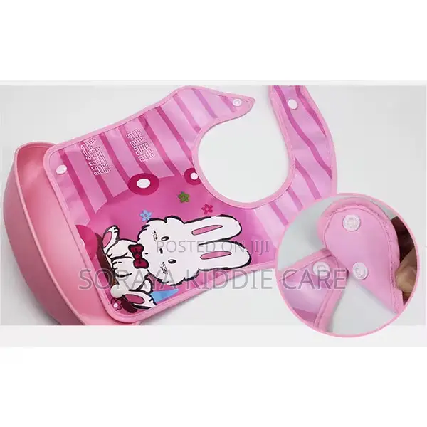 Baby Rubber Bibs With Silicone Crumbs Collector