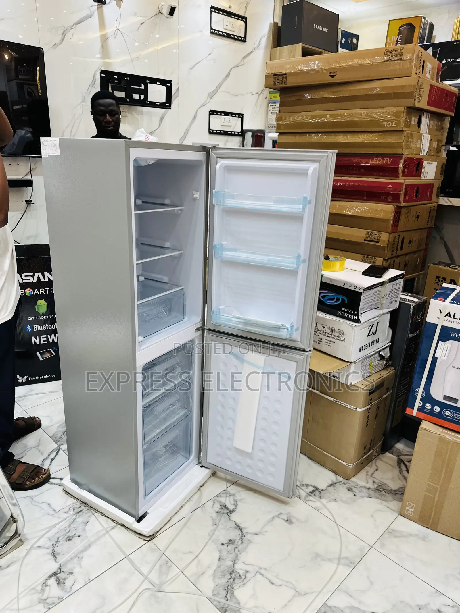 Very Nice Looking Nasco Double Door Fridge Nasd2-20fl