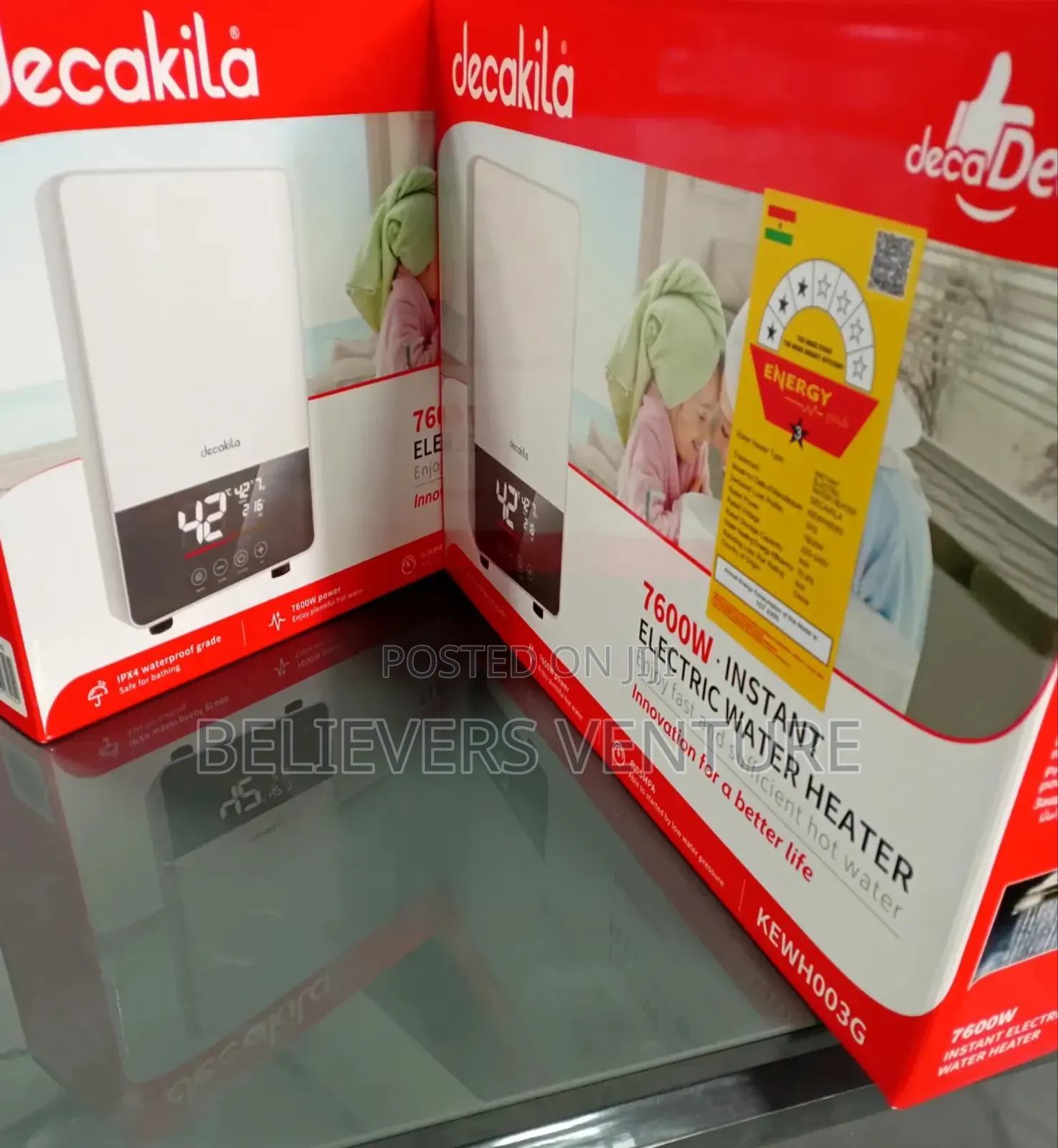 Outstanding Hot Water 7600w Decakila Water Heater