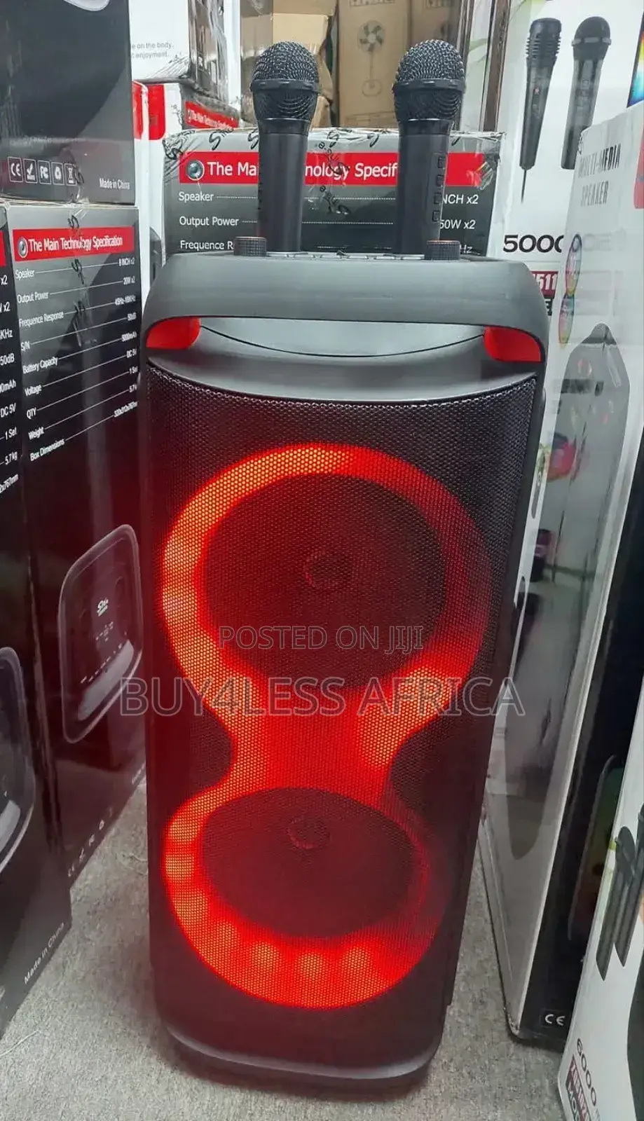 Boombox Speaker 2 Microphone