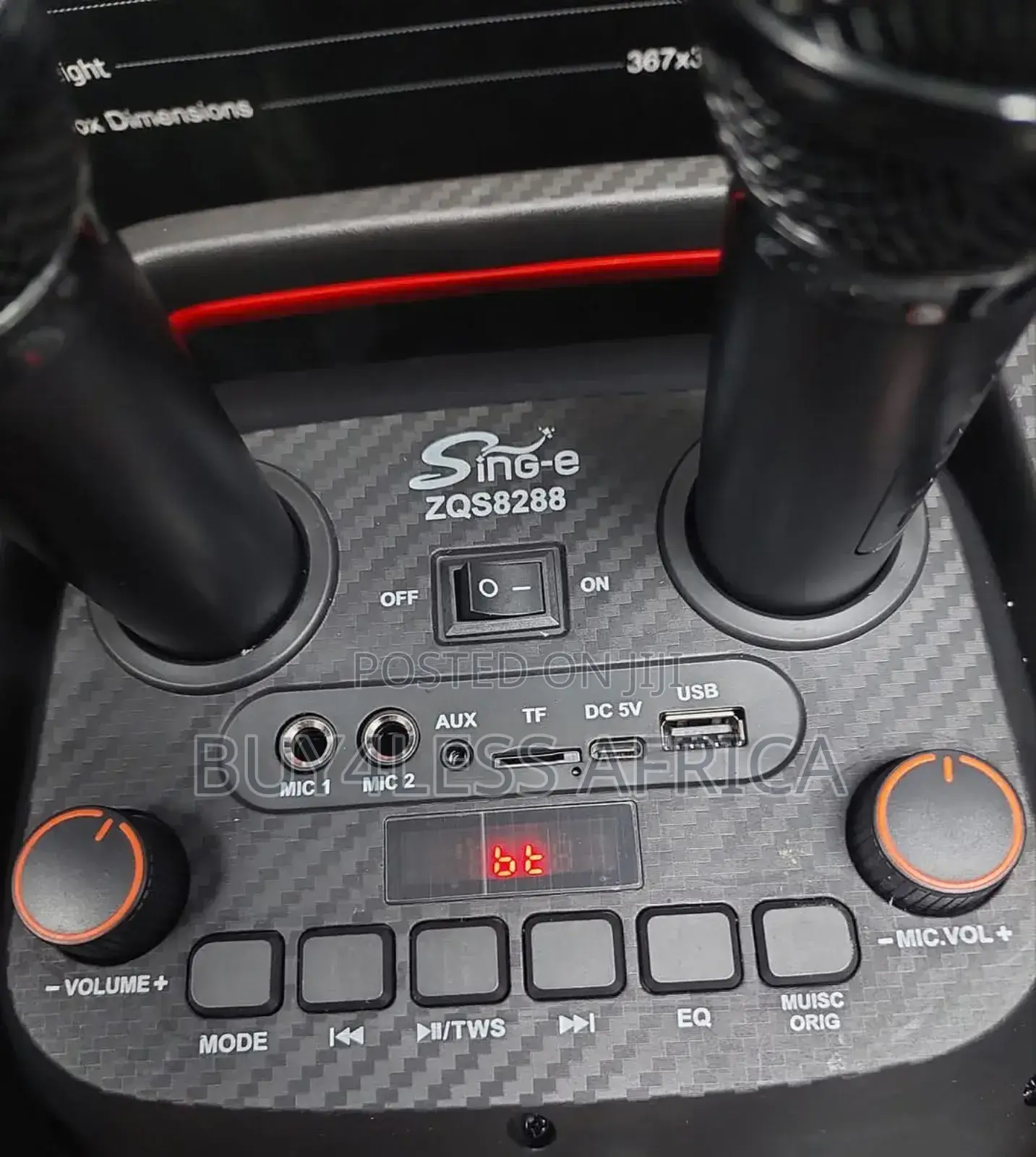 Boombox Speaker 2 Microphone