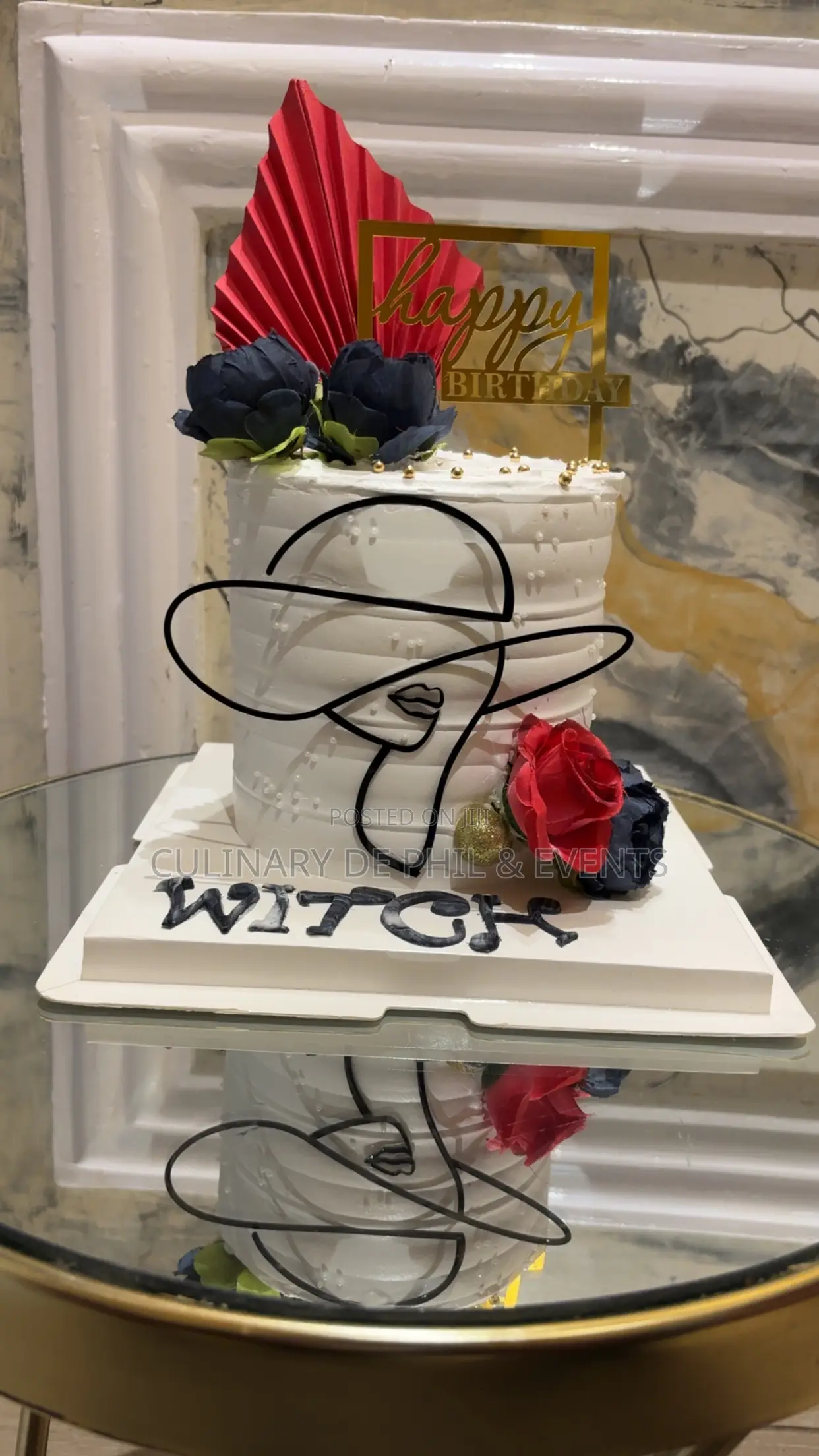 Ladies Hat Topper Theme Cake