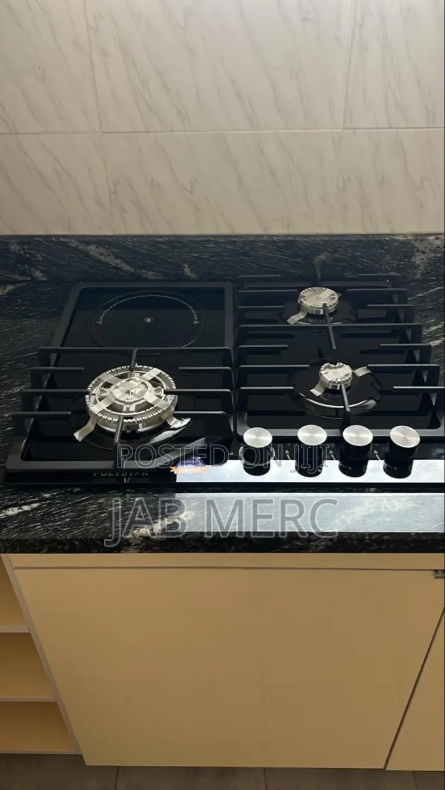Polystar Promo Gas + 1 Electric Hob 4 Burner Built in Hob