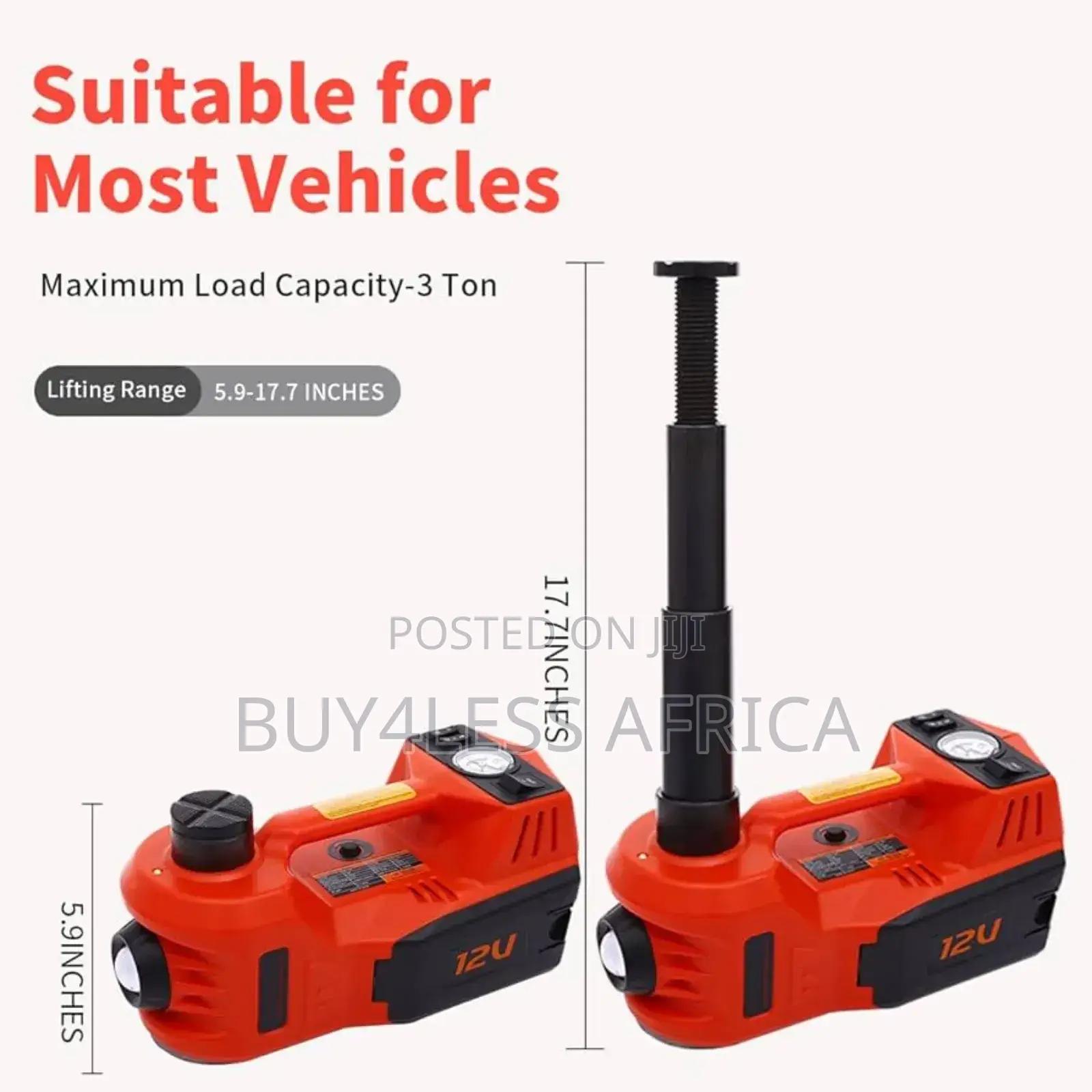 Upgraded Hydraulic Car Jack Set - 5 in 1 Vehicle Floor Jack