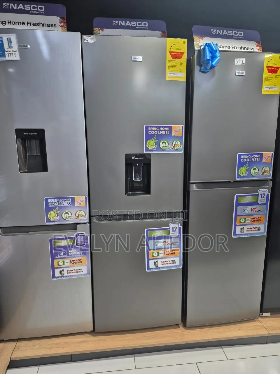 Strong Compressor Nasco Bottom Freezer 268 Liters
