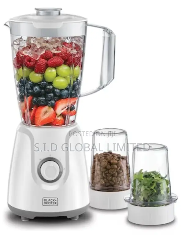Black Decker 1.5l Blender With 2 Mills Bx4000-B5