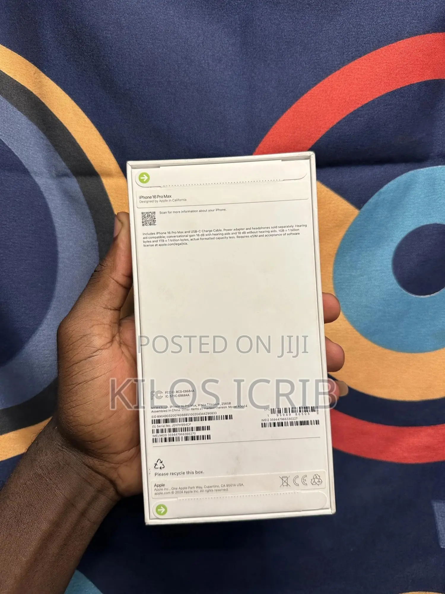New Apple iPhone 16 Pro Max 256 GB Silver