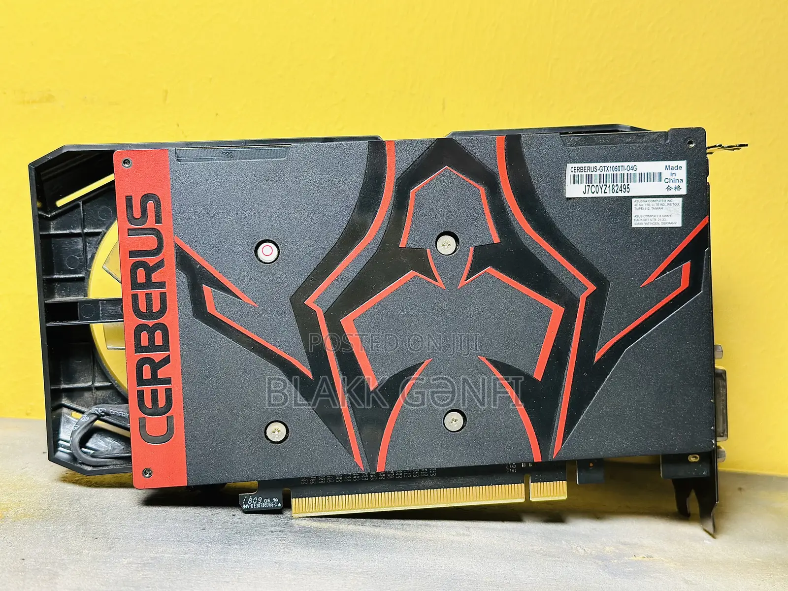 Asus Cerberus GTX 1050ti 4gb [Non Powered] Card