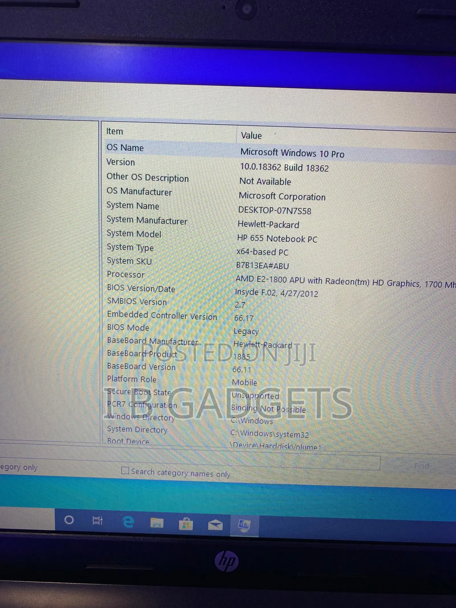 Laptop HP 655 8GB Intel Core I5 HDD 500GB