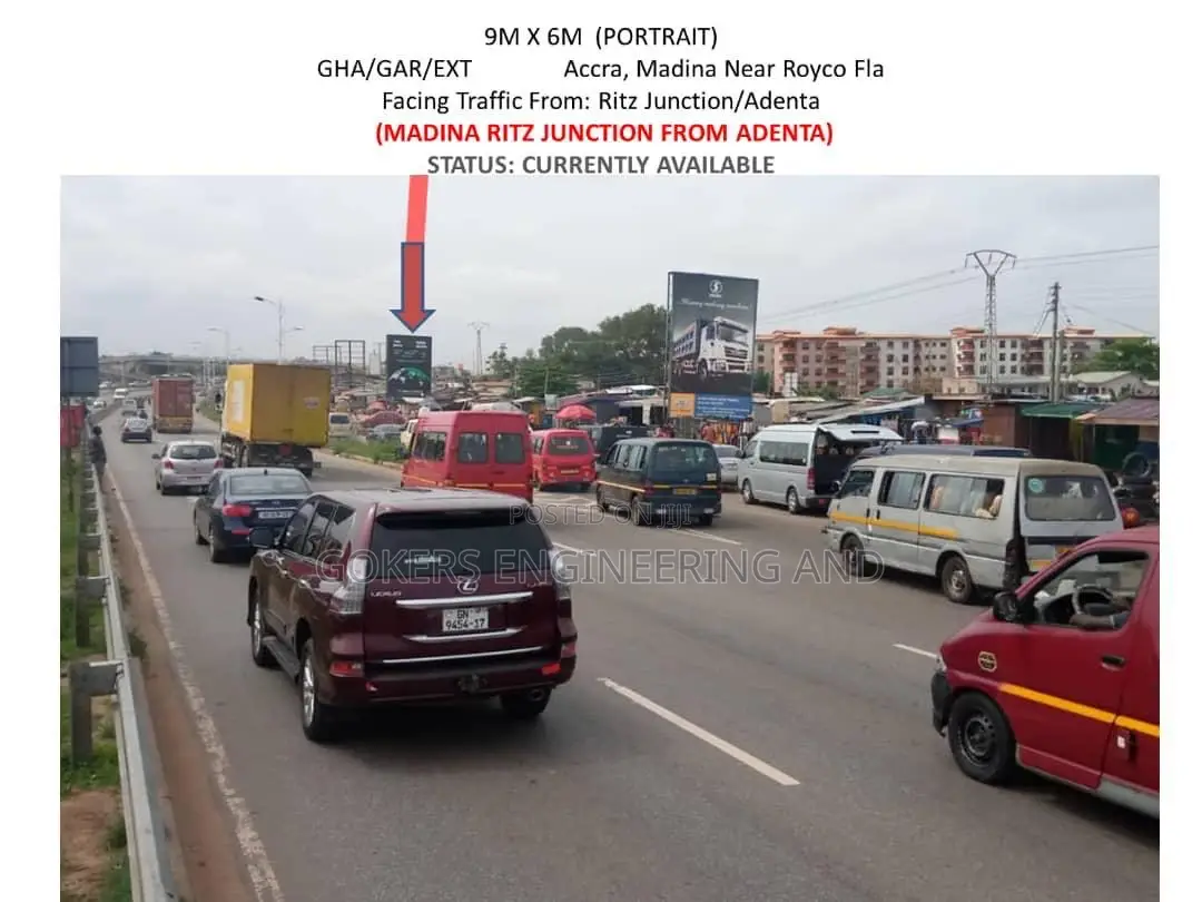Ritz JNC Madina to Adenta 9/6 Billboard Available for Rent