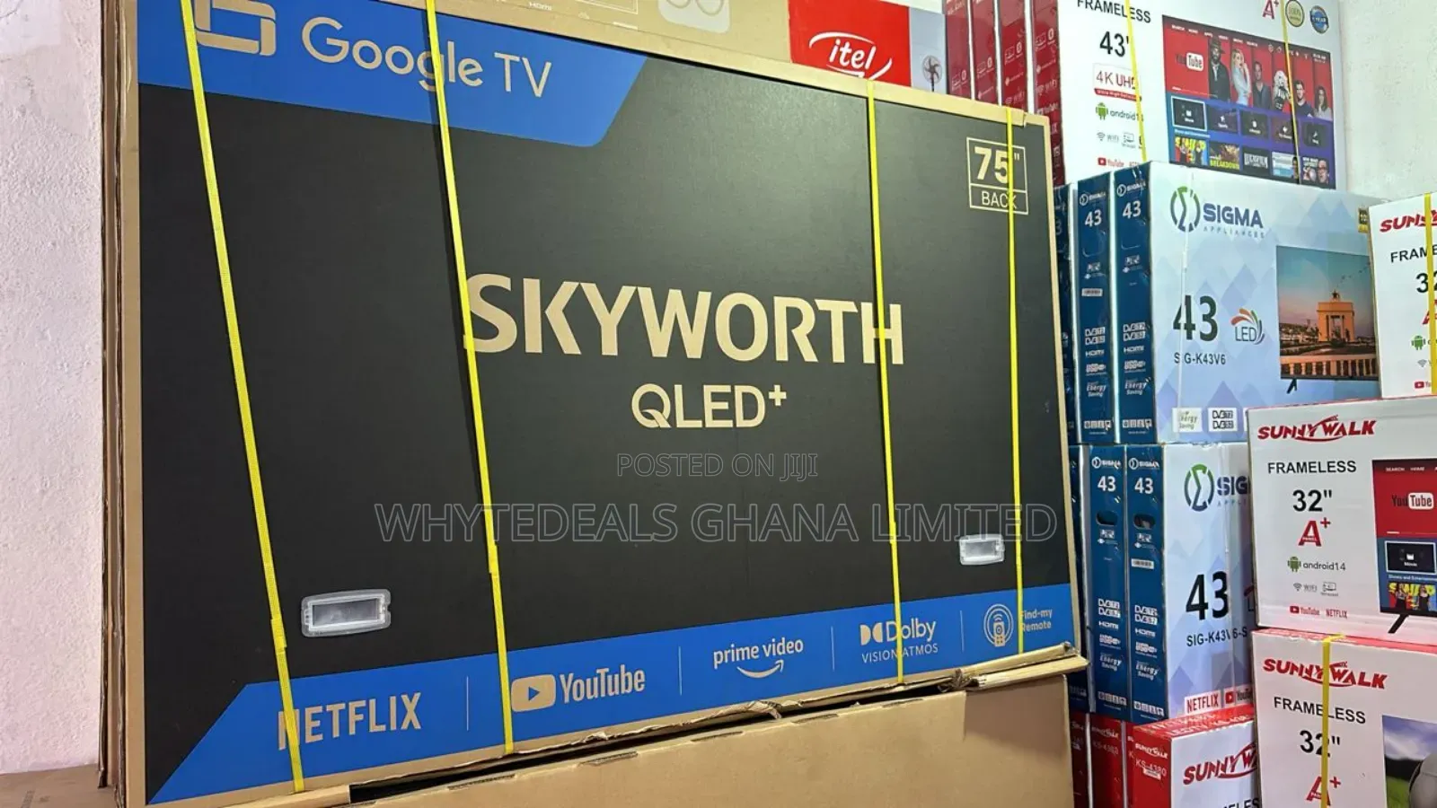 75" Skyworth Uhd Smart Android Qled Tv| Slim| 2160p| 2025