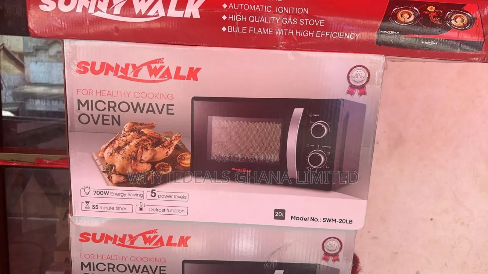 Sunny Walk 20l Microwave Oven| Defrost|Durable|2-Yrs Warrant