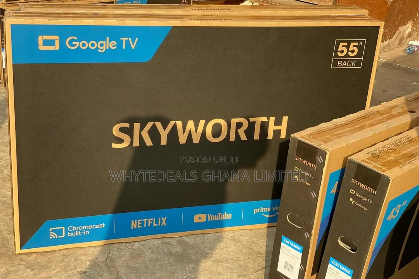 55" Skyworth Smart Uhd Led Tv|Android|Netflix|Voice-Cont