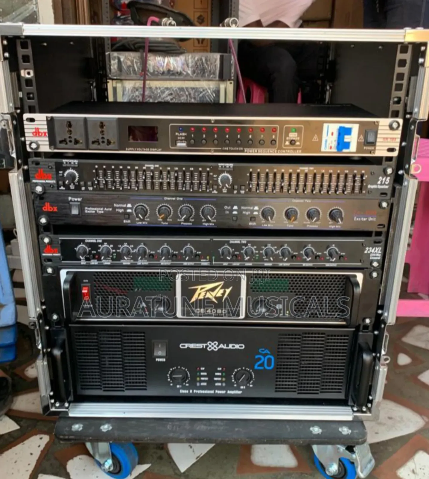 Electro-Voice Full Setup (Speakers With Amplifier Rack Set)